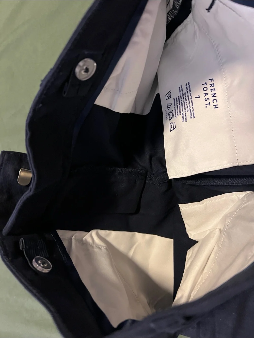 Boy’s Navy Stretch Chino Shorts Size 7 Short